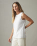 Women's Classic Cotton Muscle Tank - White